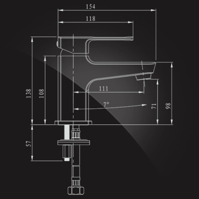 Elghansa SCARLETT 1622245 смеситель для умывальника, хром