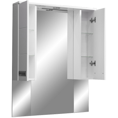Зеркало со шкафом в ванную Stella Polar Фиора 80 SP-00000210 белое