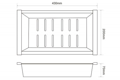 Поддон ZORG (C 12-44 GRAFIT), современный стиль