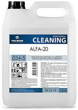 Pro-brite Alfa-20 моющий концентрат против цемента для уборки после строительства и ремонта