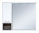Зеркальный шкаф Misty Фетта - 100 с нишей белый левый П-Фет04100-011Л  (П-Фет04100-011Л)