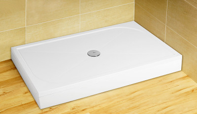 Душевой поддон из искусственного камня Radaway Paros D 80x140x13 белый прямоугольный