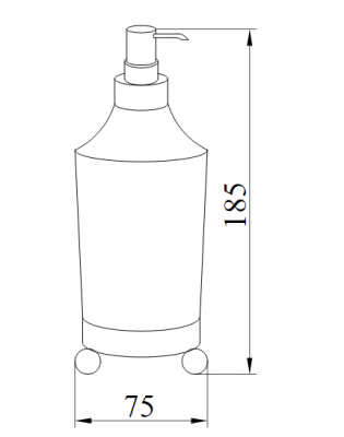 Boheme HERMITAGE 10329 дозатор жидкого мыла настольный, бронза