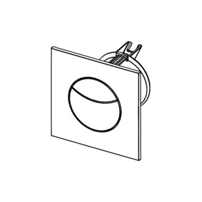 TECEflushpoint Панель смыва 2 клавиши квадратная хром матовый 9240980