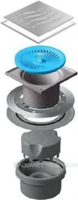 Трап для душа Pestan Confluo Standard Tide Vertical Mask 13000074  Нержавеющая сталь / Пластик