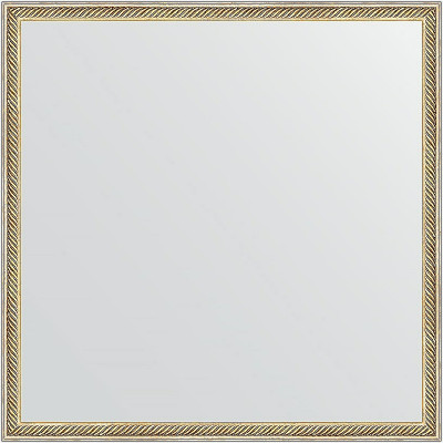 Зеркало настенное Evoform Definite 68х68 BY 0657 в багетной раме Витое золото 28 мм