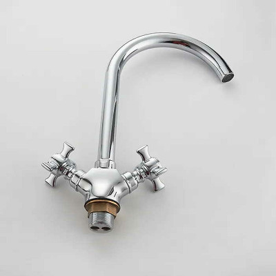 Кухонный смеситель Ledeme H11 4311-2L хром с поворотным изливом