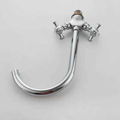 Кухонный смеситель Ledeme H11 4311-2L хром с поворотным изливом