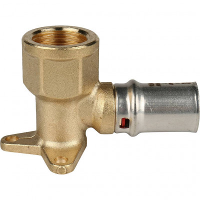 Угольник STOUT настенный с креплением короткий 1/2"х16 для металлопластиковых труб прессовой SFP-0018-001216