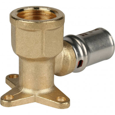 Угольник STOUT настенный с креплением короткий 1/2"х16 для металлопластиковых труб прессовой SFP-0018-001216