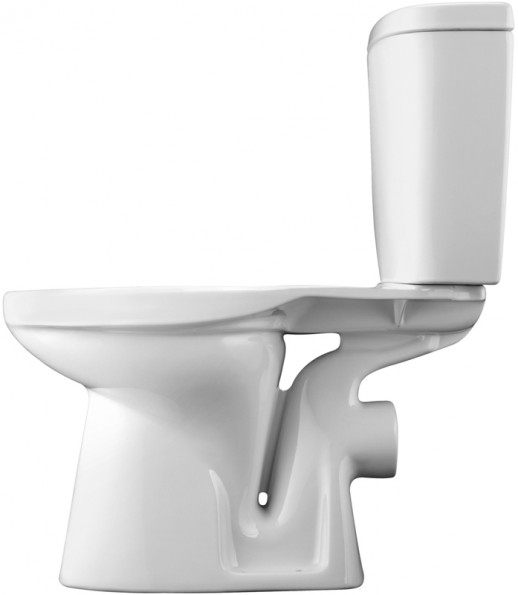 SANTEK Анимо 1.WH30.2.135 унитаз-компакт, горизонтальный выпуск, 2 режима, soft-close, белый, фаянс