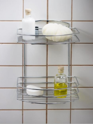 Primanova FEST D-05224 полка 2-х ярусная, 24,5*15,5*30см, хром