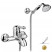 Nicolazzi Classica 3401 GB 76 смеситель для ванны с ручным душем, золото/ручка P.Mont Blanc