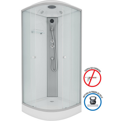 Душевая кабина Niagara Eco 80x80 E80/13/MT четверть круга