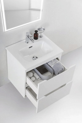 Тумба под раковину BelBagno ETNA 39-500/390-2C-SO-BL-P подвесная Bianco Lucido МДФ