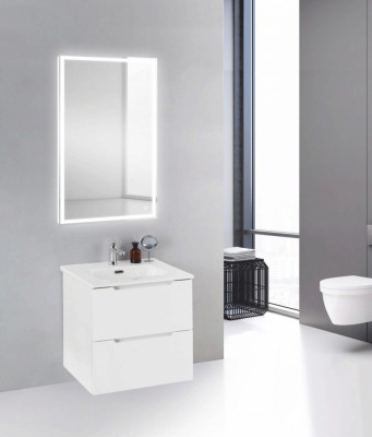 Тумба под раковину BelBagno ETNA 39-500/390-2C-SO-BL-P подвесная Bianco Lucido МДФ