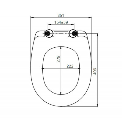 Сиденье для унитаза soft close дюропласт IDDIS 126 (ID 126 Dp Sc), дизайн современный