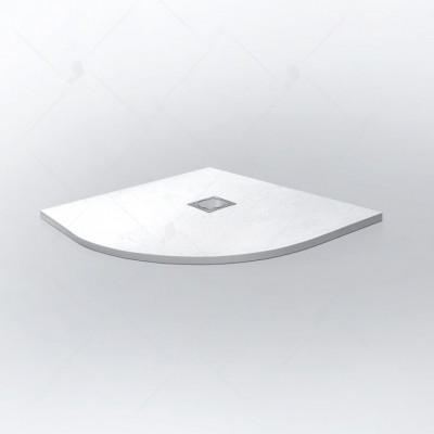 Душевой поддон RGW ST/R-W Stone Tray полукруглый 900x900 белый глубина 12мм (16153099-01)