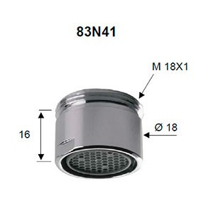 Аэратор Remer RR 83 N 41, резьба M18