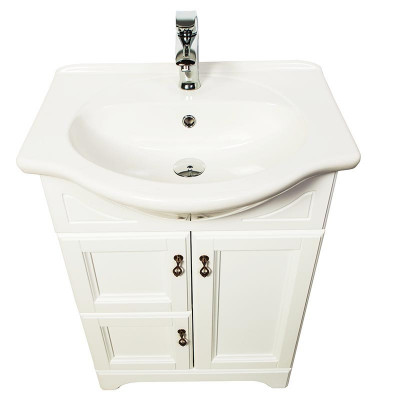 Тумба с раковиной для ванной Orange Classic 60 Белая (F7-60TU3)