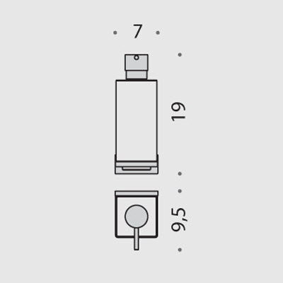 COLOMBO Look B9316.000 дозатор жидкого мыла настенный