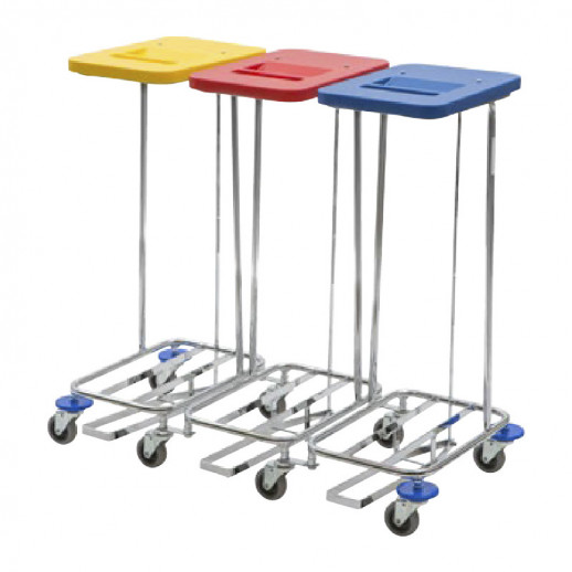 Vermop Тележка Meditrans  - 3 секции с тремя крышками
