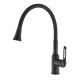 Смеситель для кухни с гибким изливом Raffine F303H-3, черный (F303H-3)