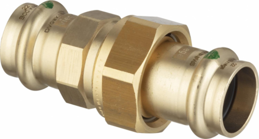 Viega Муфта пресс 15 с разъемным соединением бронза Sanpress SC-Contur, шт