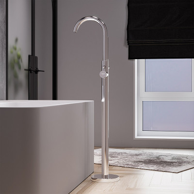 Смеситель для ванны Damixa Scandinavian Pure 365000000 хром с душевым гарнитуром