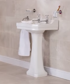 Burlington Classic B15 1TH раковина с пьедесталом, белая