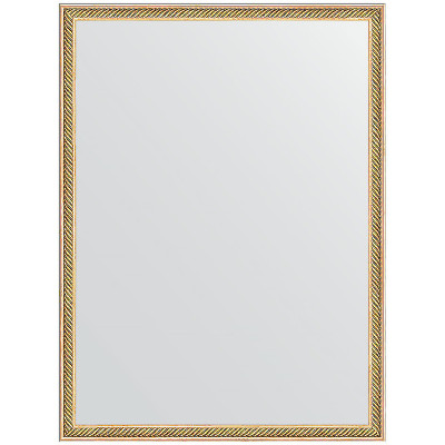 Зеркало настенное Evoform Definite 78х58 BY 0640 в багетной раме Витое золото 28 мм