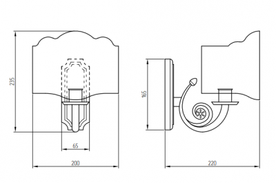 Светильник настенный MIGLIORE Mirella 17258, хром