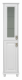 Шкаф пенал в ванную Misty Версаль 35 со стеклом белый лев. 37х182 (П-Вер05035-011ВСЛ)  (П-Вер05035-011ВСЛ)
