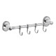 Планка с крючками для полотенец D-Lin D288700-4, хром  (D288700-4)