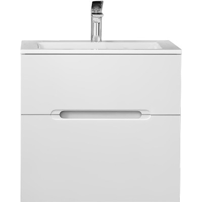 Тумба под раковину Jorno Modul 65 Mоl.01.62/P/W подвесная белый глянец