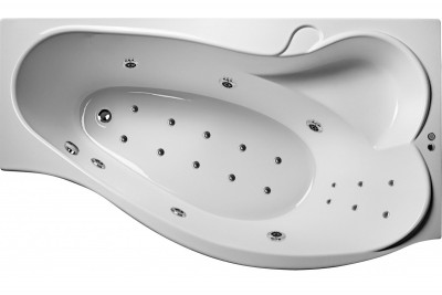 Ванна акриловая правосторонняя Relisan ISABELLA Гл000010530 170x90 ассиметричная 300 л