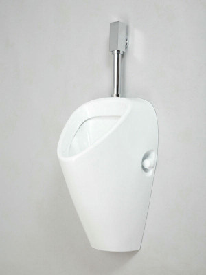 Писсуар подвесной Sanita Luxe Long белый с механическим сливом (PS/Long/Mech/WHT.G/S1)