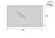 Зеркало BelBagno SPC-GRT-900-600-LED-TCH