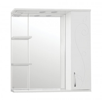 Зеркало-шкаф для ванной Style Line Эко Фьюжн Панда 80/С белый (ЛС-00000080)