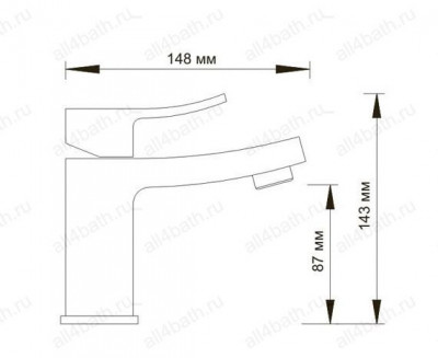 WasserKRAFT Aller 1063 cмеситель для раковины