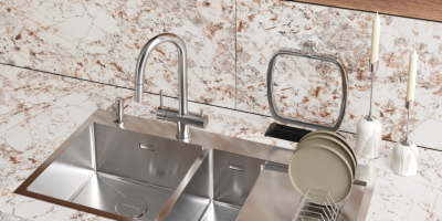 Мойка OMOIKIRI AKISAME 100-2-LG-L нерж. сталь золото прямоугольная 1000x510 (4973089)