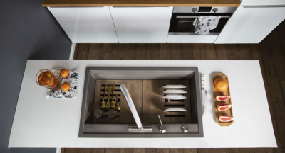Мойка OMOIKIRI KITAGAWA 86-LB-GB Artceramic графит прямоугольная 860x510 (4993794)
