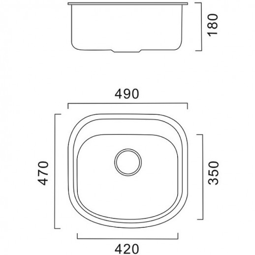 Кухонная мойка Haiba 49 HB4749 (нерж сталь) полированная