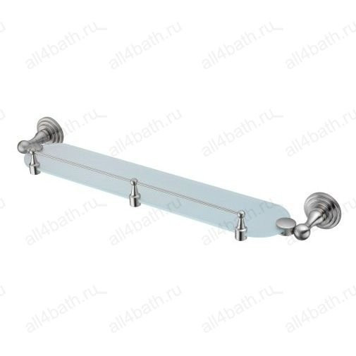 WasserKRAFT Ammer K-7044 полка стеклянная с бортом, сатин