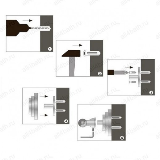 WasserKRAFT Ammer K-7044 полка стеклянная с бортом, сатин