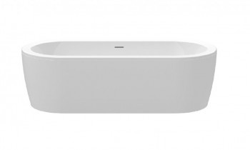 Акриловая ванна отдельно стоящая белая фронтальная панель CEZARES SLIM CENTRAL-180-80-60-W37-SET, белый