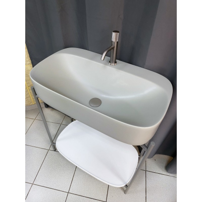 Раковина накладная Scarabeo Moon 550552 72х42 см, бежевая