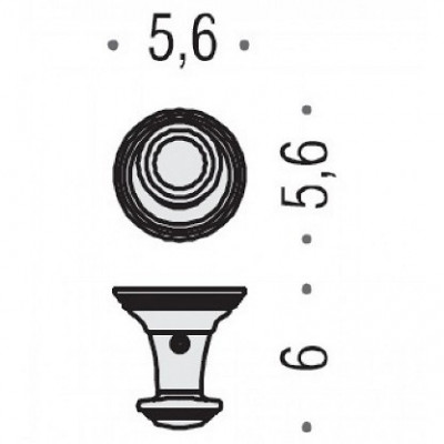 Colombo Design Hermitage LC87.OA крючок одинарный, античная бронза
