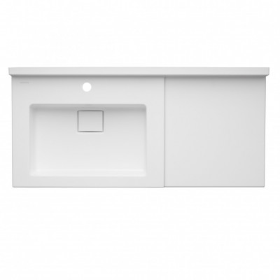 Мебельная раковина Aquaton Сакура 100 (1A71973KSK010), литьевой мрамор, белый, глянцевая