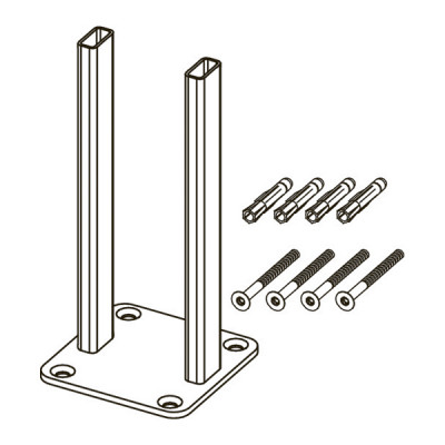 Кронштейн двойной для тонких перегородок TECEprofil (9030030)